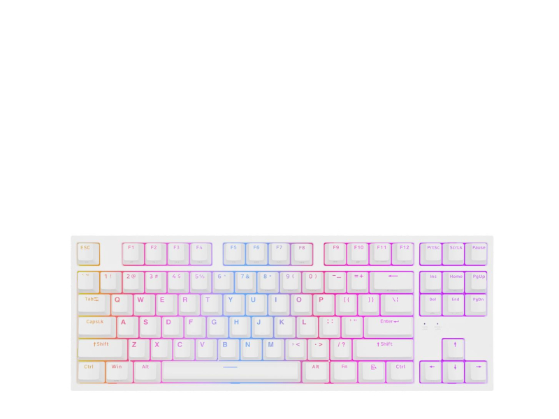 Genesis Thor 404 TKL Gateron Yellow PRO biała